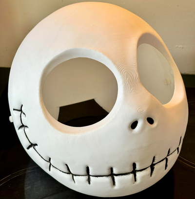 jack skellington cabeza máscara pesadilla navidad by faran3d accesorios cosplays mascaras cascos nbx nbc salida alcalde lujoso calabaza víspera santos disfraz 3d print model - Mito3D