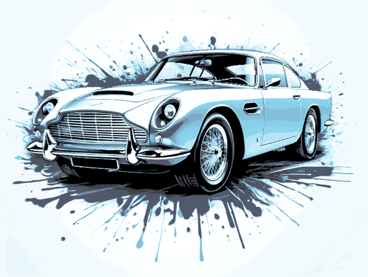 fucina cappelli fan arte film macchina serie aston martin db5 giacomo legame dito d 39 oro by mclanesmemories 2d james bond astonmartin muraria parete 3d print model - Mito3D