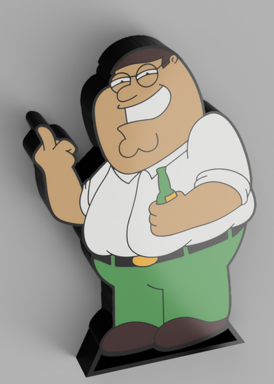 peter griffin 1 family guy by cruizincris2006 toys & games characters stewie brian lois birdie 3d print model - Mito3D