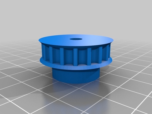 18t - gt2 pulley remixed by antiich 3d printer parts customized 3d print model - Mito3D