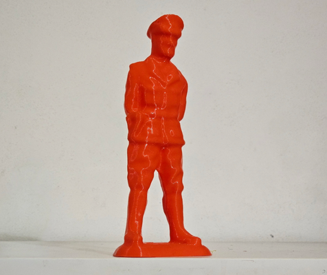 standing soldier - sculpture by dubmehard art sculptures toy toys littlesoldier miniarmy umarell 3d print model - Mito3D