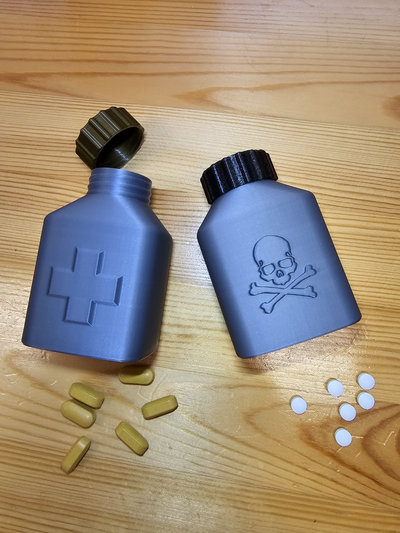 pilule boîte by lvcas cz outils organisateurs casemate vitamines 3d print model - Mito3D