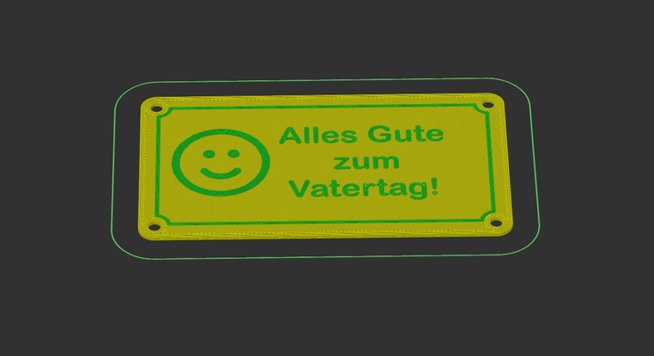 alles gute zum vatertag smily by 2 mars art models 3d print model - Mito3D