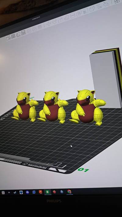 l 39 asta sandshrew by andreas3d pressione moda modelli pokemon arte palla 3d print model - Mito3D