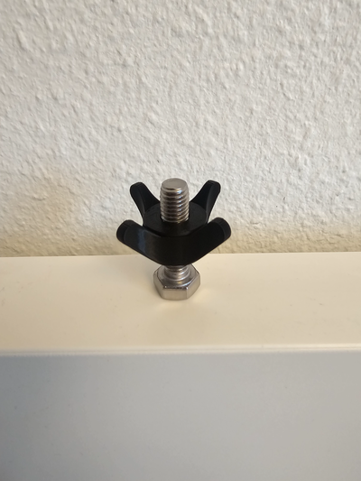 4 ala tornillo nuez m8 by caba100 herramientas mano pulgar dedo 3d print model - Mito3D