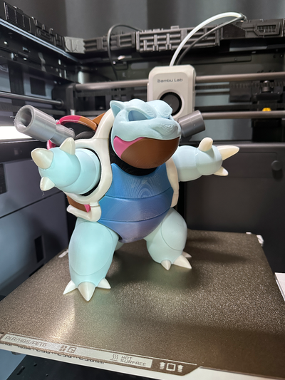 blastoise multi partes remixado by ammar abuqoura brinquedos jogos 3d print model - Mito3D