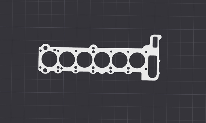 bmw m50 gasket keychain zylinderkopfdichtung schl sselanh nger by sqdsl ger art 2d zkd key accessory schluessel anhaenger schluesselanhaenger e36 e34 e30 3d print model - Mito3D