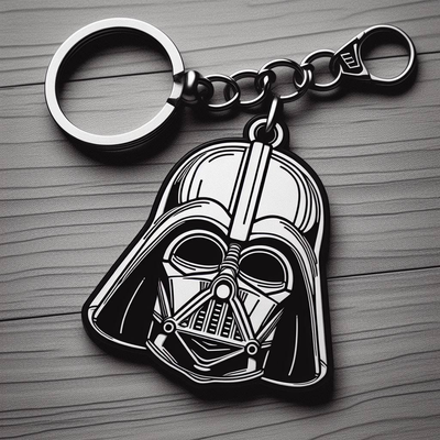 darth vader keychan by lucamoretti86 tools gadgets belt box bookmark drink coaster ornament star war ward wars characters christmas cosplay maul myer weiner vadar 3d print model - Mito3D