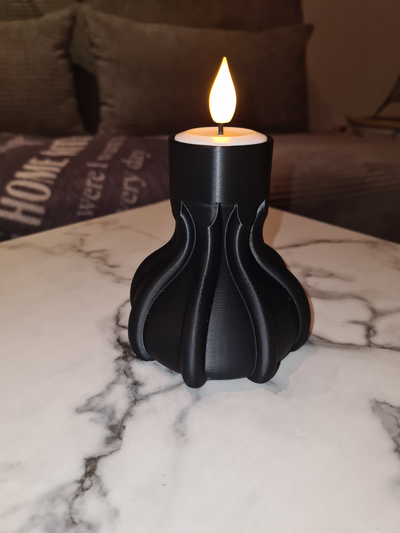 tişört led kulp destek by koşmak ev halkı dekor ışık tealight tutucu mum 3d print model - Mito3D