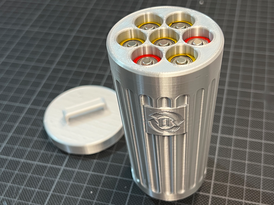 aa battery trash by ga angelo pasatiempo bricolaje diy electrónica batería batterie basura caja residuos contenedor bote envase 3d print model - Mito3D