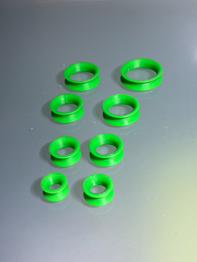 eartunnel - ear guage flesh tunnel 10mm 12mm 14mm 16mm 18mm 20mm 22mm 24mm 26mm by cforms fashion earrings ear-guages ear-tunnel stretcher 3d print model - Mito3D