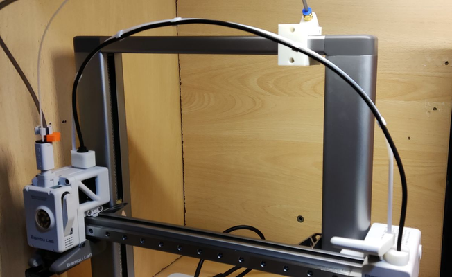 a1 ekstrüder tel kulp destek by sigola 3d yazıcı aksesuarlar iplik tutucu ptfe 3d print model - Mito3D