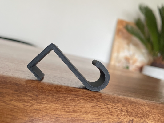 simple clean door hook by m1chale household house models cloth clothing organize hang hanging clip doorhook neat tidy clothes 3d print model - Mito3D