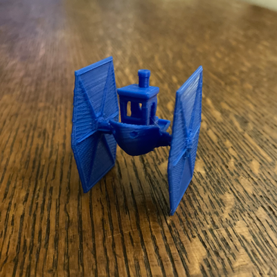 tie-benchy by joshuabs art sculptures benchy tie fighter ship plane 3d print model - Mito3D