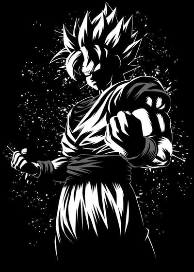 goku kunst 2d dekor dragon ball dbz by 3d druckt woche haushalt hutschmiede farbton schmiede mauer anime manga drachen vegeta super ams mehrfarbig 3d print model - Mito3D