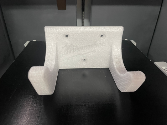 milwaukee parete montato trapano titolare supporto by cosmok utensili organizzatori attrezzo 3d print model - Mito3D