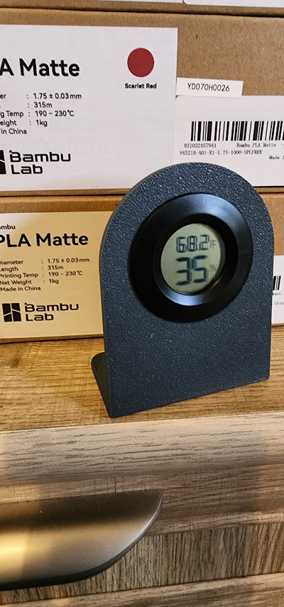 hygrometer anzeige stand by lifer 3d drucker zubehör base 3d print model - Mito3D