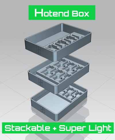 hotend scatola impilabile a1 mini by rago eccezionale 3d stampante accessori cassetta degli attrezzi 3d print model - Mito3D