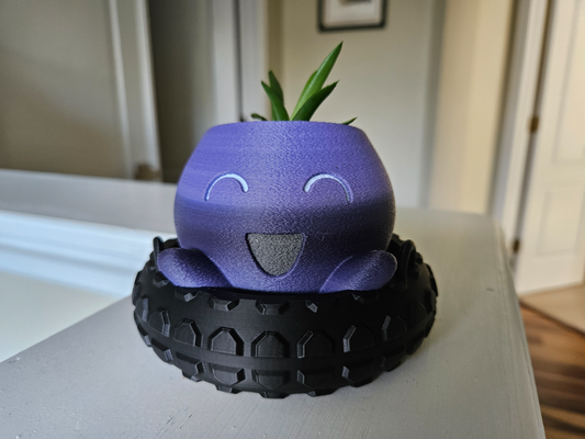 oddish pokemon tire swing - hanging planter remixed by ucnbb45 household garden plant pot 3d print model - Mito3D