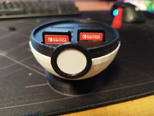 pokeball sd cards nintendo değiştirmek by metairik ev halkı ofis pokemon kart hafıza kartı kulp destek açık kutu pikaçu gengar dürtmek model anime manga 3d print model - Mito3D