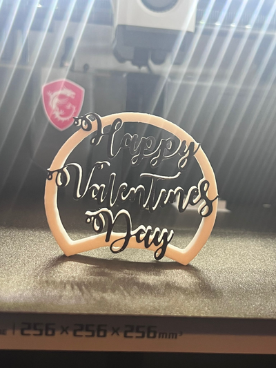 glücklich valentinstag ornament by fatalchaos25 haushalt dekor kunst liebe 3d print model - Mito3D