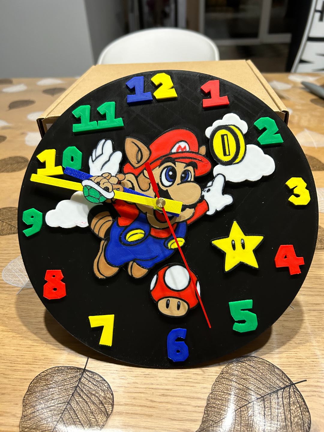 horloge mario by aurelderem haushalt dekor 64 bros nintendo super enfant nadeln 3D print model - Mito3D