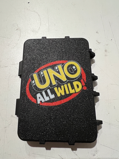 uno wild box card game multicolor 4 or 6 color remixed by jakob1508 household house models lid 3d print model - Mito3D