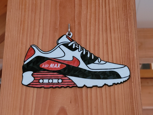 nike luft max 90 mauer kunst by savo3d 2d schuhe aufhänger abzeichen air max 3d print model - Mito3D