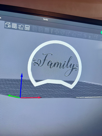 famiglia ornamento by fatalchaos25 arte segni loghi arredamento 3d print model - Mito3D