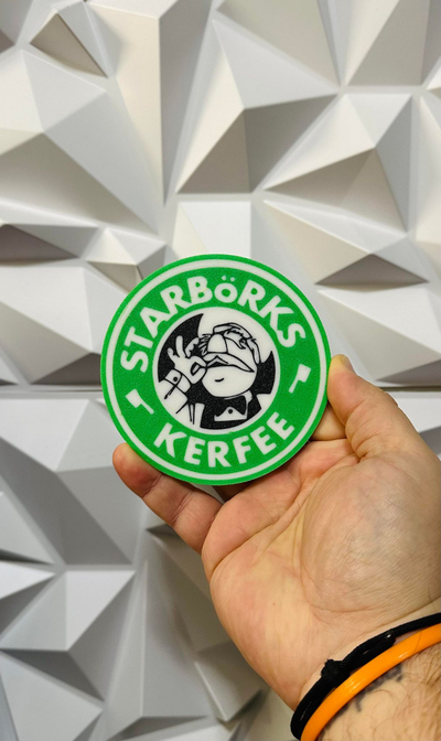 starbork 39 lar kahve by williams endüstriler ev halkı dekor kuklalar çay bira su içecekler bardak altlığı masa sanat dekorasyonlar starbucks duvar parodi 3d print model - Mito3D