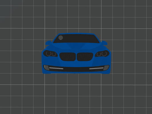 bmw 520 by andy verruga arte 2d carro chaveiro bmw carkeychain 3d print model - Mito3D