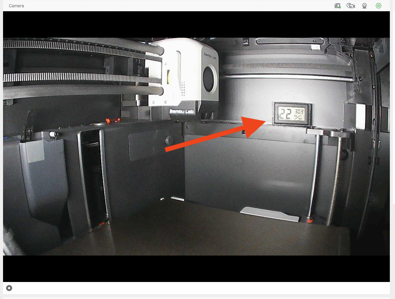 bambu x1c p1p p1s thermometer fernbedienung überwachung montieren by arekxyz 3d drucker zubehör temperatur 3D print model - Mito3D