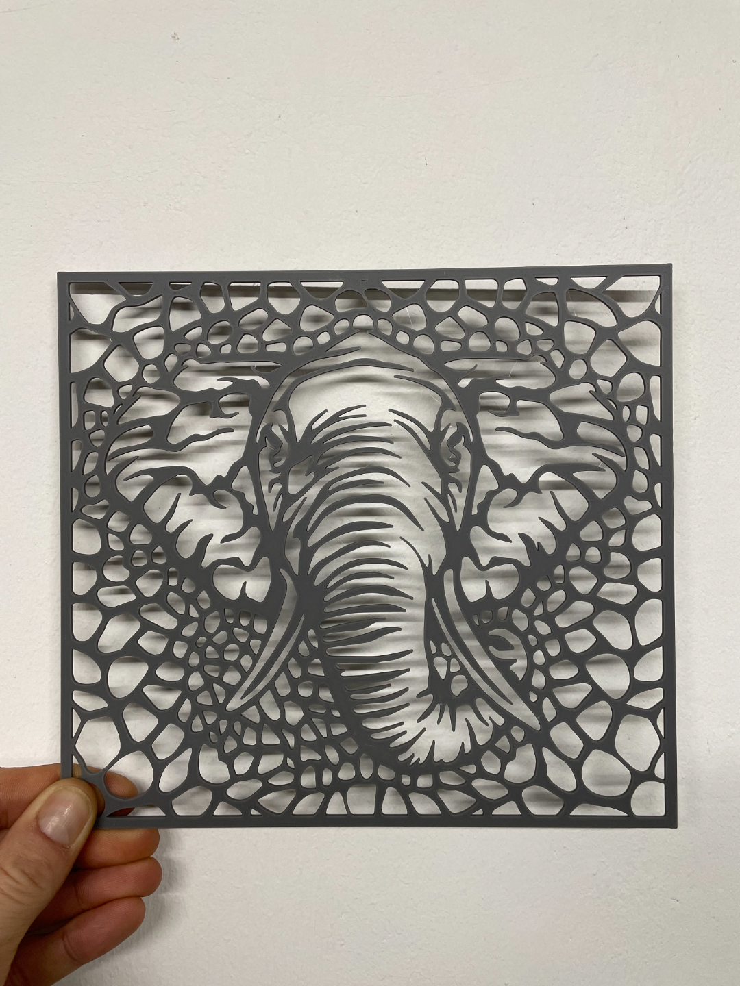 wall art - elephant by reuter corp 2d 3D print model - Mito3D