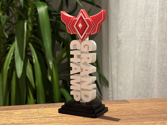 razzo lega trofeo gc i ii by l 39 orso arte sculture rocketleague vincitore campo campione gc1 mille dollari premio medaglia celebrare concorrenza 3d print model - Mito3D