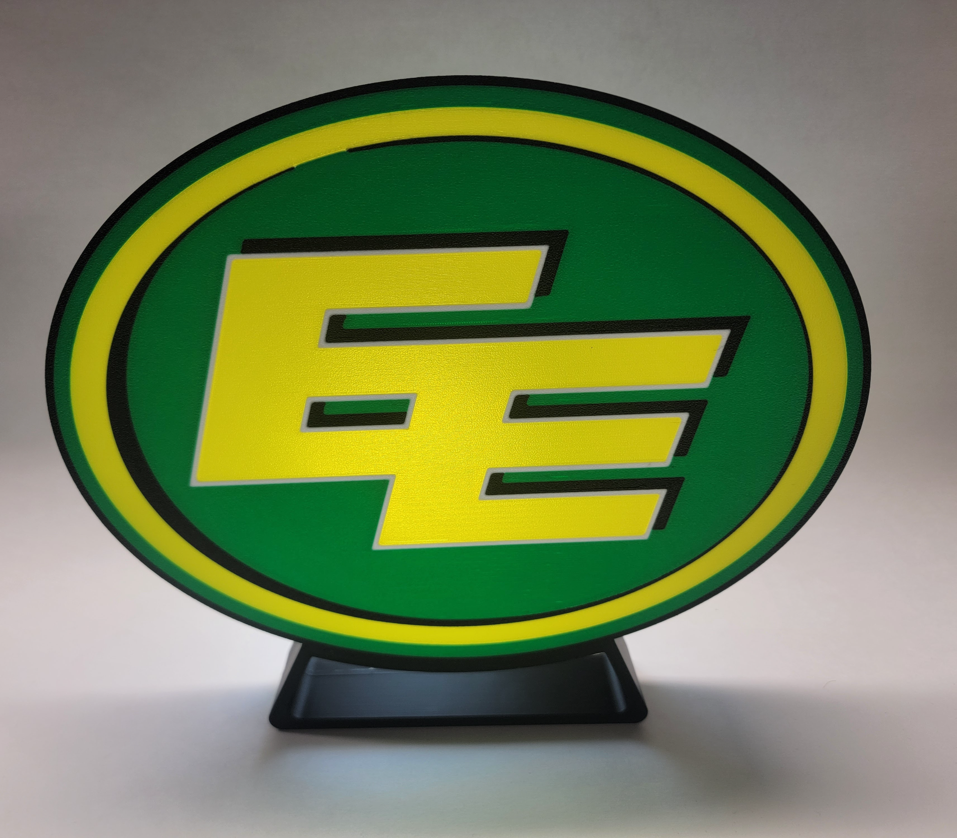 cfl edmonton esquimós usb conduziu caixa luz by joshua makes casa decoração canadense futebol esportes homem caverna 3D print model - Mito3D