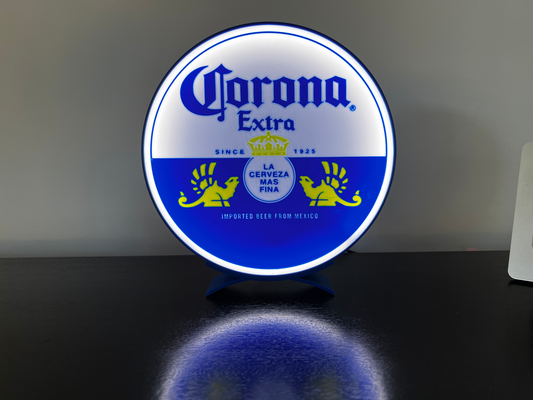 corona extra light box base by perryr household decor lightbox art alcohol beer mexico coronaextra corona-extra 3d print model - Mito3D