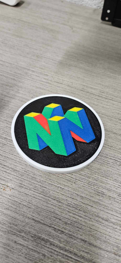 n64 coaster by jf lemay household decor nintendo 64 drink sous verre 3d print model - Mito3D