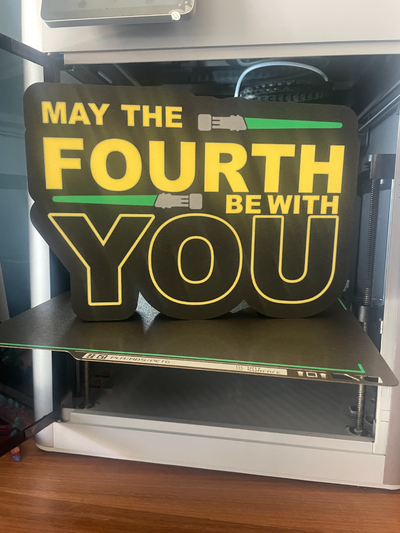 fourth be by onedgethingies art signs & logos light lightbox starwars box 3d print model - Mito3D