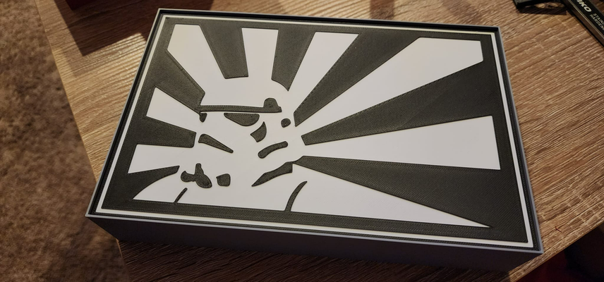 reversed remixed star wars stormtrooper led lightbox starwars by apxlvldzn art signs & logos 3d print model - Mito3D