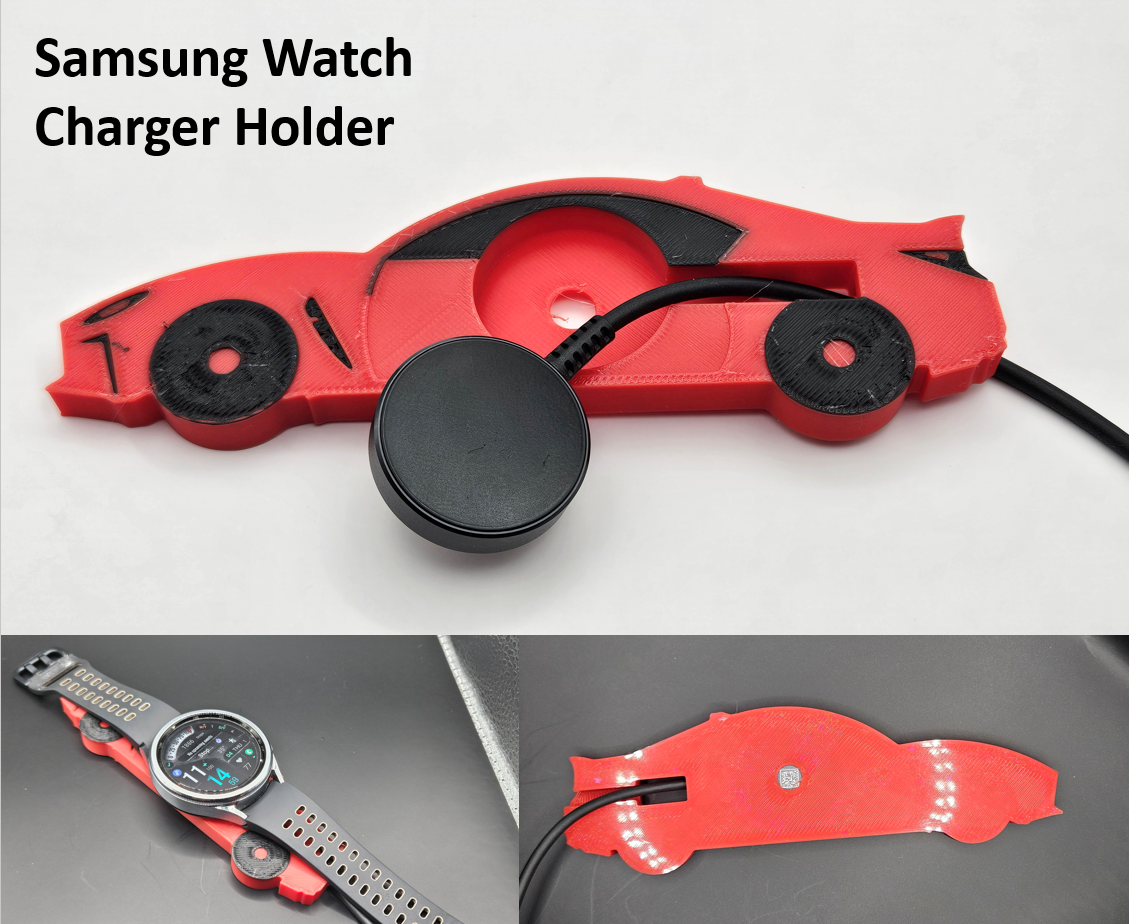 samsung reloj cargador soporte deportes coche vehiculo temático by fabricante dave pasatiempo bricolaje diy electrónica clásico inteligente enchufe estante gr gr8686 toyota deporte 3D print model - Mito3D