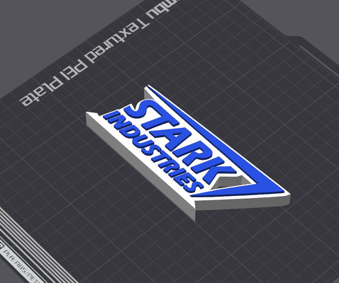 rígido indústrias logotipo tabela ficar pé by 5kyrunn3r arte sinais logotipos tony vingadores filme placa ferro homem ams pronto 3d print model - Mito3D