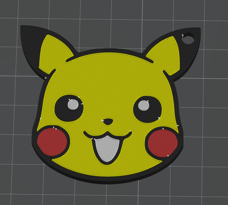 pikachu porte clés v1 by kellnis3d mode modèles pokémon 3d print model - Mito3D