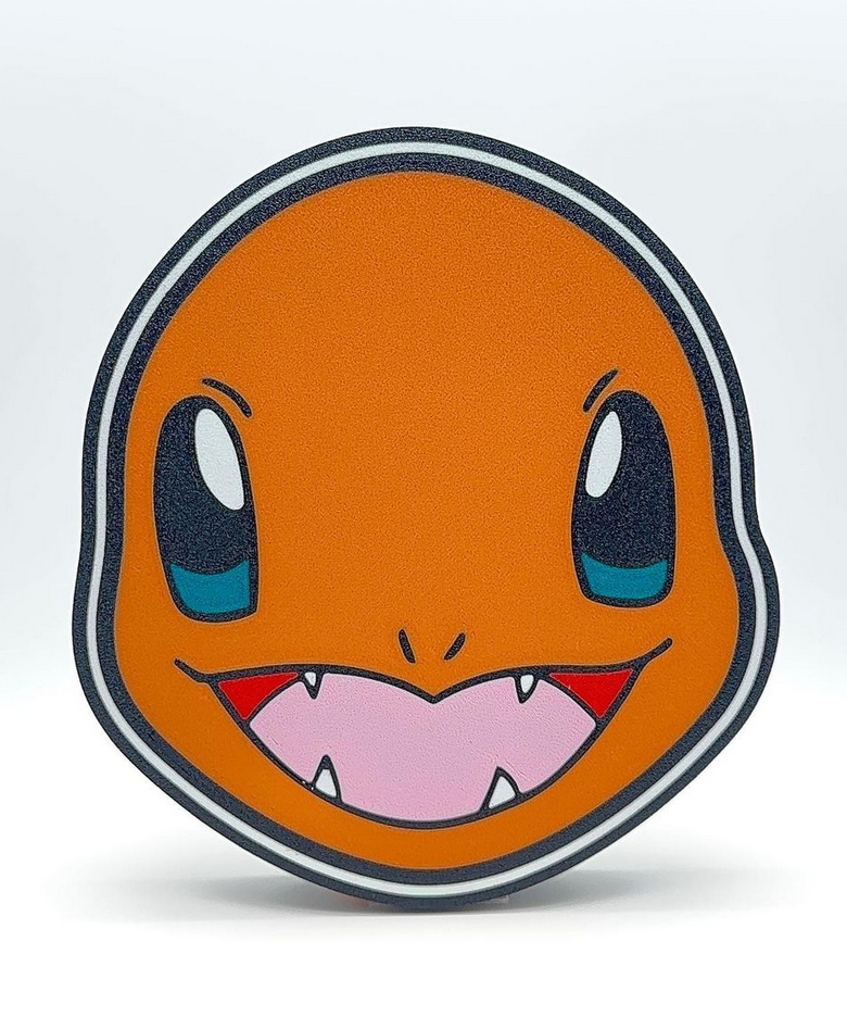 charmander luminária by antônio 323 arte sinais logotipos pokémon conduziu lâmpada led multicolorido luz caixa admirador 2d 2dwallart x1c p1s a1 amd ams 3D print model - Mito3D