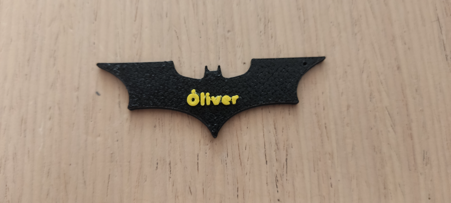 llavero batman fegato by abuelus007 moda modelli nombre 3D print model - Mito3D