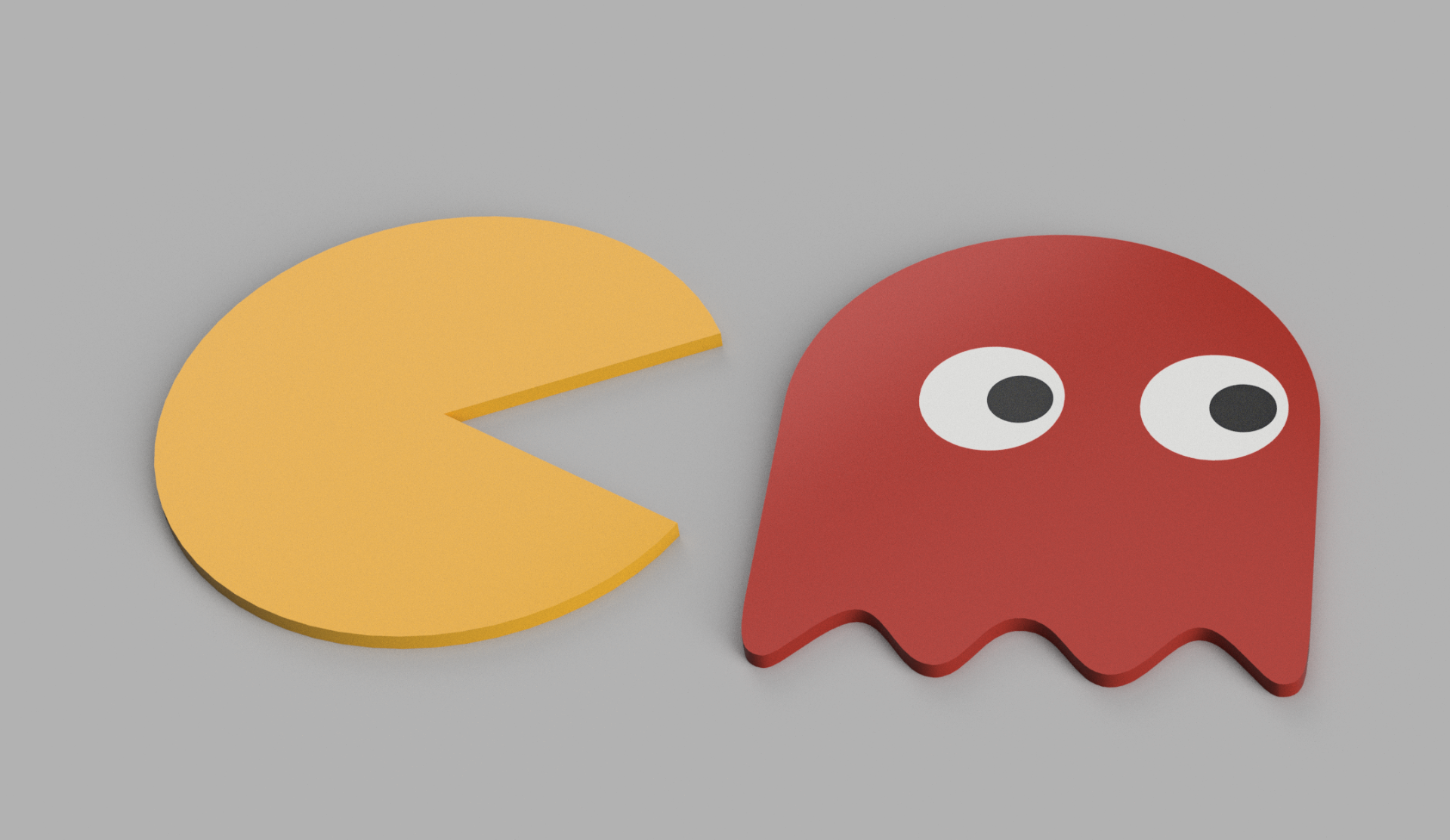 pacman ghosts coasters by stamatis sarlis household house models coaster ghost 3D print model - Mito3D