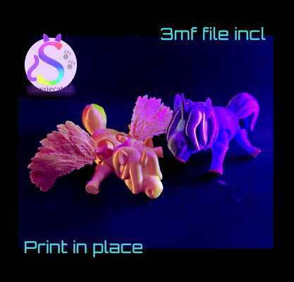 tierras altas alicorn by sassiecat3d miniaturas animales unicornio fantasía fantasyart criaturas flexi articulado articular juguete poni caballo 3d print model - Mito3D