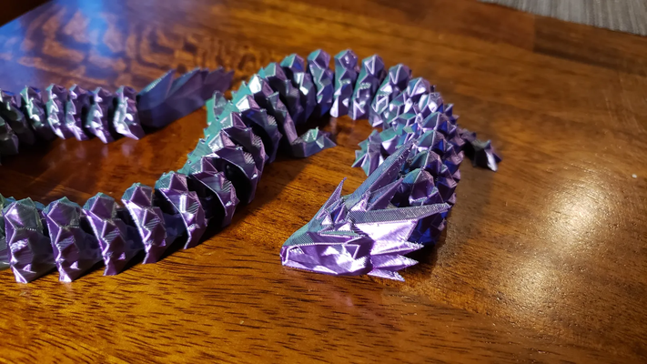 artikuliert kristall nacht drachen v1 3 poly remix neu gemischt by akinferno spielzeuge spiele flexi spielzeug drucken ort 3d print model - Mito3D