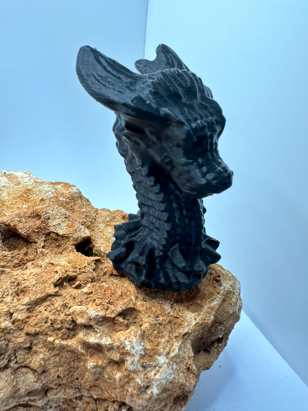 drachen büste kopf by druckerei kunst modelle 3d drucken buste drachenbüste busto de 3D print model - Mito3D