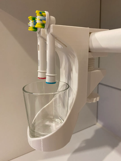 oral b toothbrush holder by lucas16592 household house models 3d print model - Mito3D