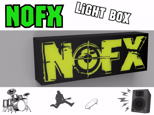 nofx ışık kutu by yumurtalar sanat işaretler logolar punk rock hafif kutu 3d print model - Mito3D